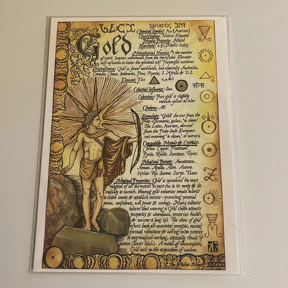 Witches Moon Gold Artwork